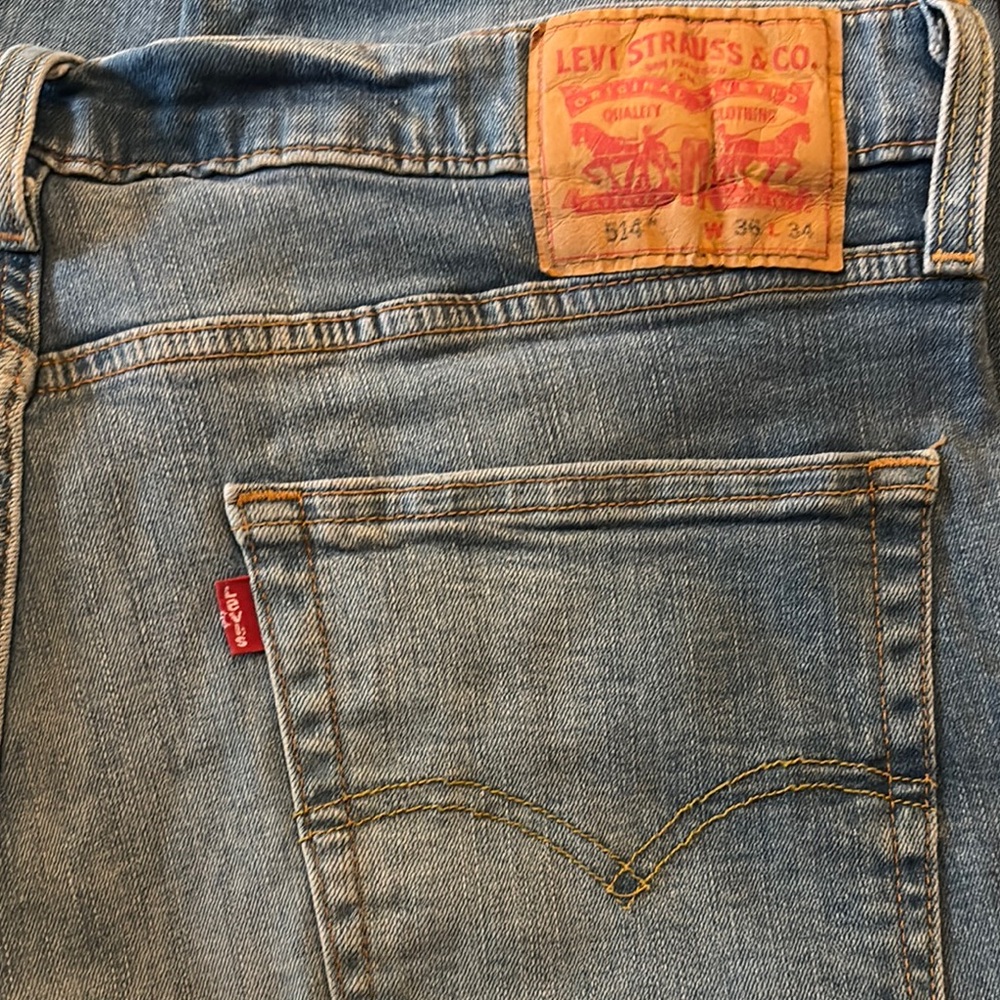Levi's Blue 514 Jeans with Natural Fading